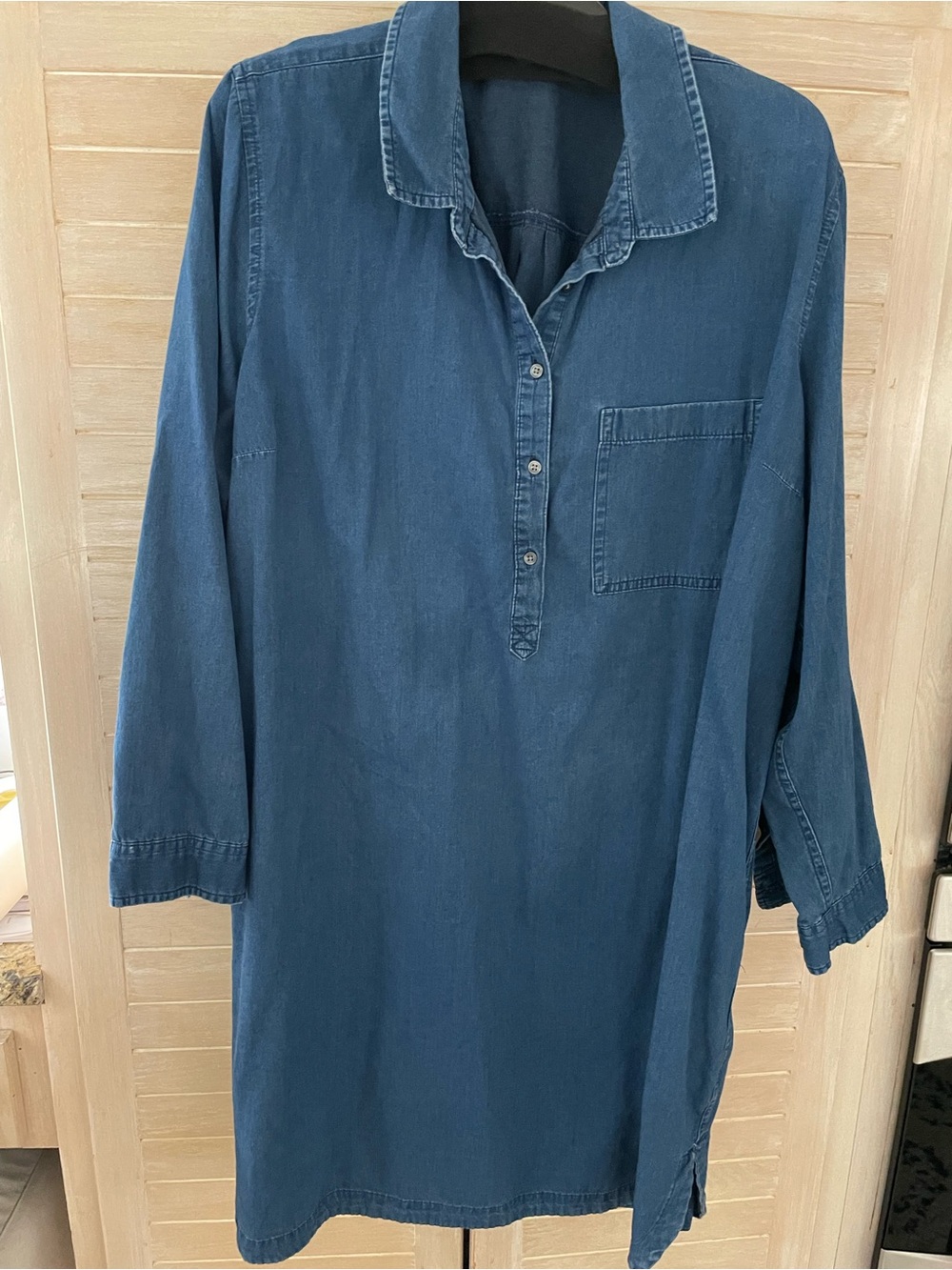 Old Navy Lightweight Denim-Blue Mini Dress - Picture 2 of 3